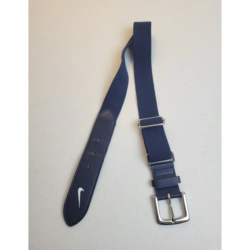 Nike Golf Belt Blue Adjustable Stretch Athletic Softball Baseball Men's Sz 28-32